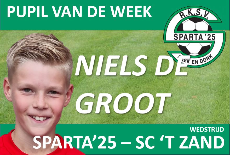 Pupil van de week: NIELS DE GROOT